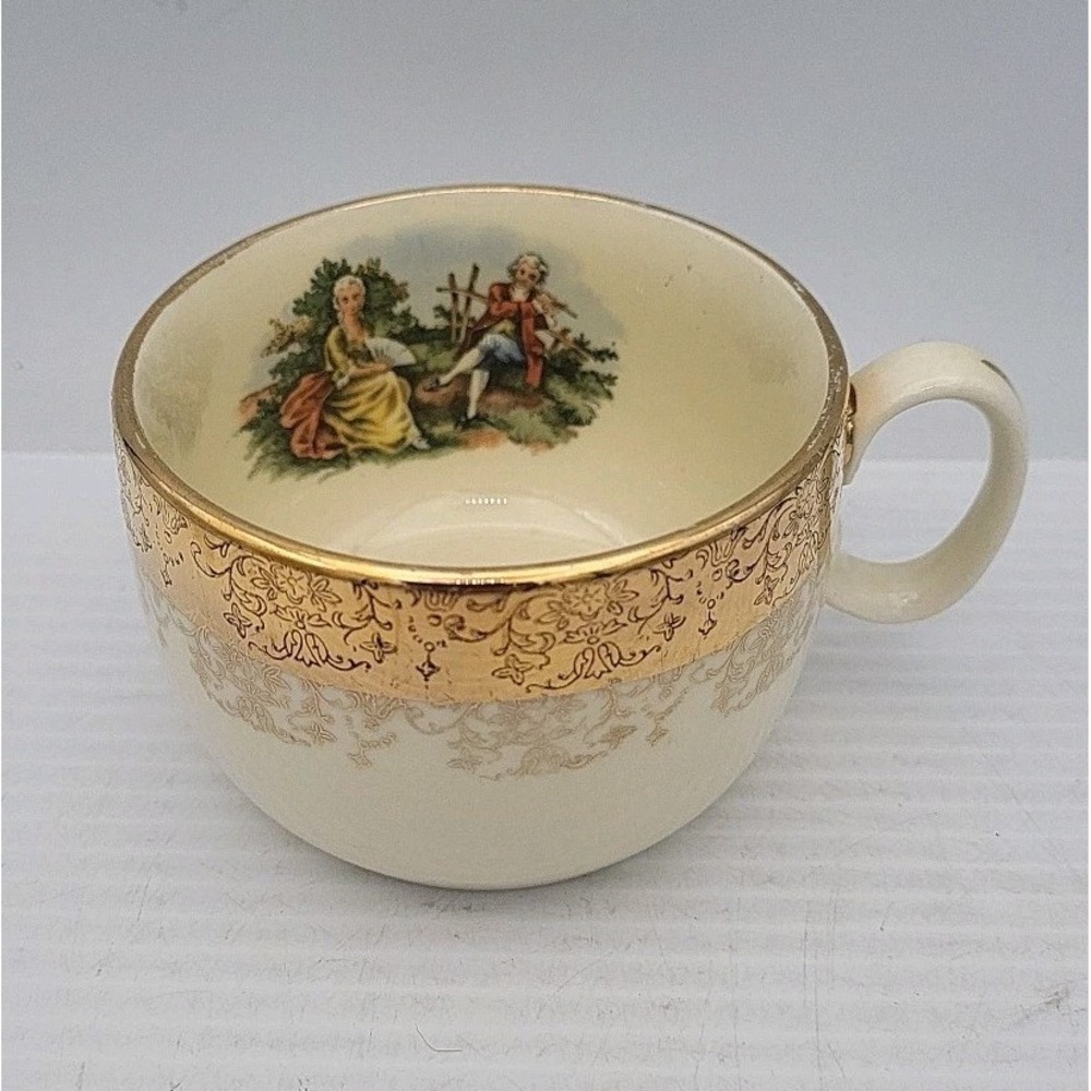 Vtg Sabin Crest-O-Gold‎ Warranted 22Kt Demitasse Tea Cup
